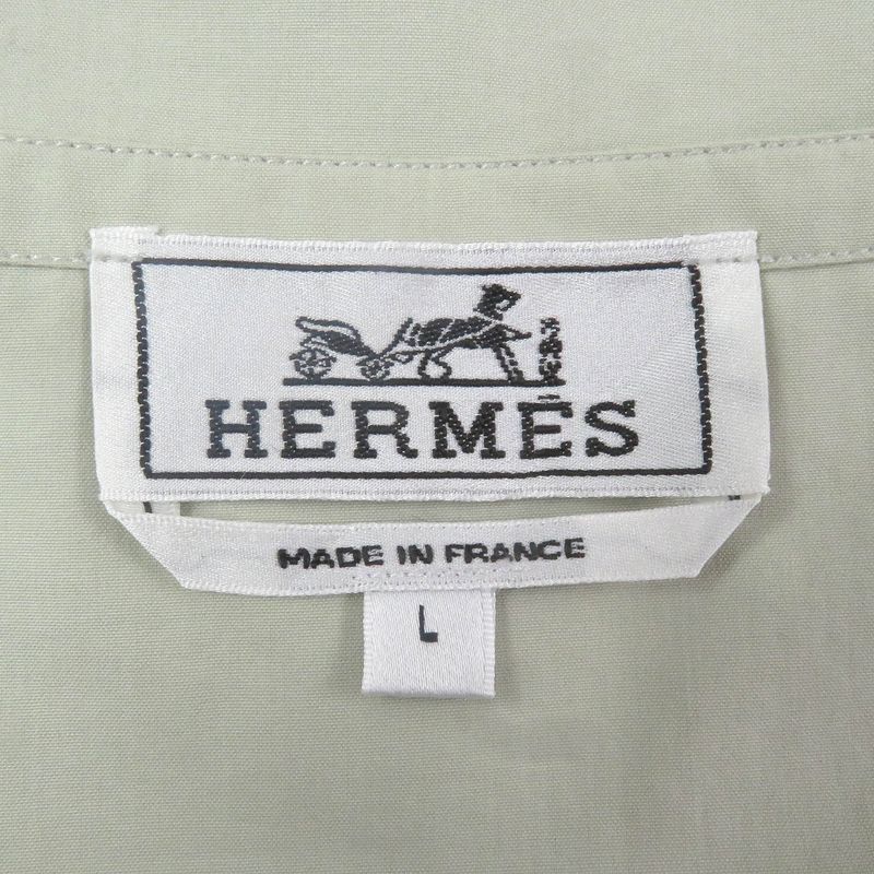 Hermes 23SS 100% Cotton Patch Pocket Crew Neck Sleeveless Cut & Sewn Pullover
