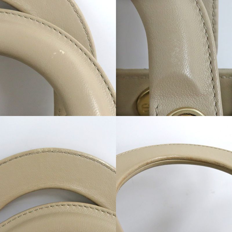 Christian Dior Lady Dior My Abcdior Bag Small M05380 Beige Lamb
