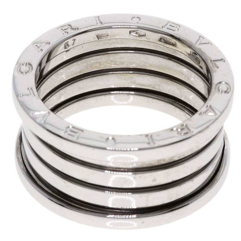 Bvlgari B-zero1 4-band #57 Ring 18K White Gold Ladies