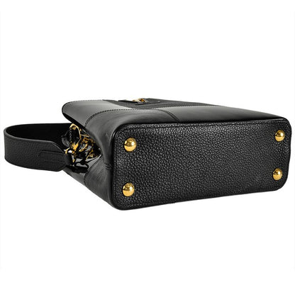 Louis Vuitton Capucines BB Handbag Leather Enamel M59269 Black