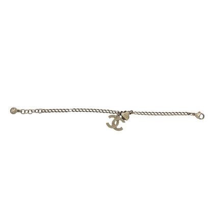 Chanel Coco Mark Motif Metal Chain Bracelet Bangle Accessory 12A