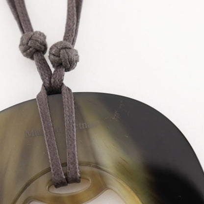 Hermes Lift GM Buffalo Horn Black Ladies 25.1g Necklace