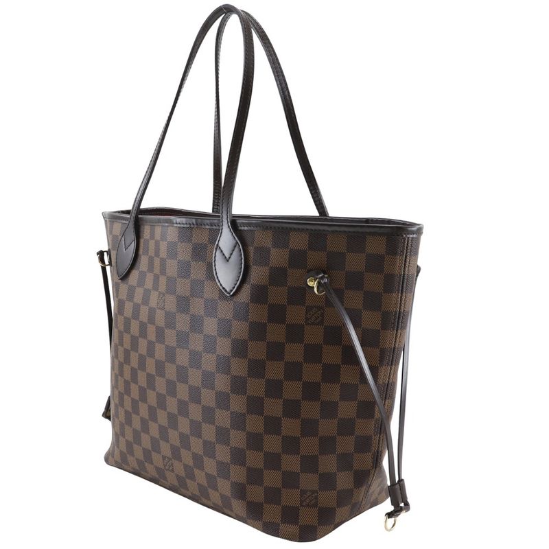 Louis Vuitton Neverfull MM N51105 Damier Canvas Brown Gi2102 Ladies Tote Bag