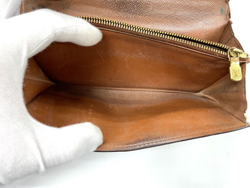 Louis Vuitton Monogram Pochette Portmonnais Cles Di Long Wallet M61725 Brown