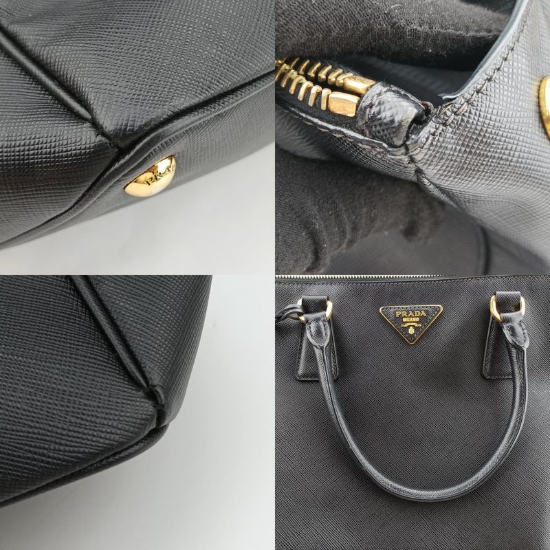 Prada Galleria Black Saffiano Leather Bn18027 R 165