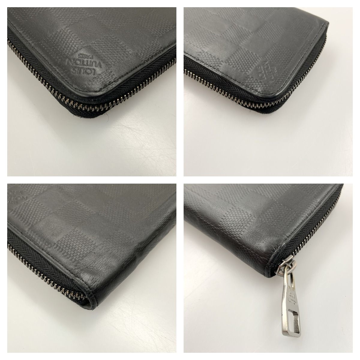 Louis Vuitton Damier Infini Zippy Wallet Vertical Round Zipper Long Wallet