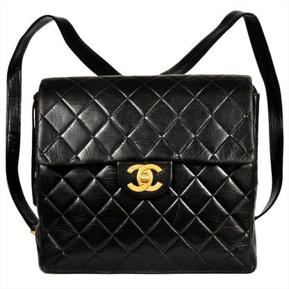 Chanel Matelasse Backpack Lambskin Gold Hardware Coco Mark Backpack