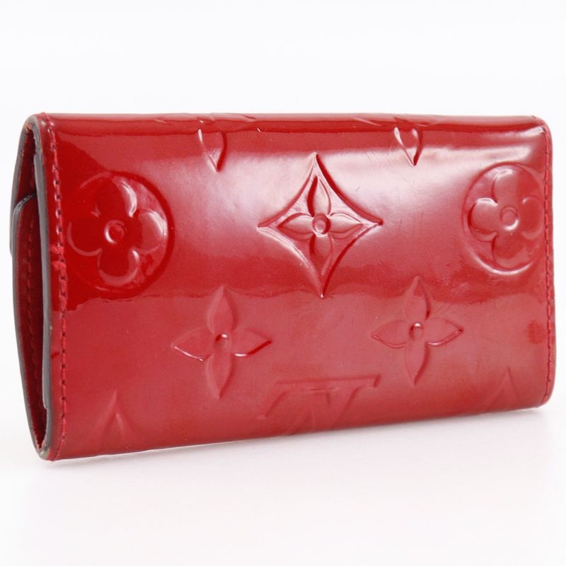 Louis Vuitton Multicles 4 M91976 Monogram Vernis Pomme D'amour Red Ts0137