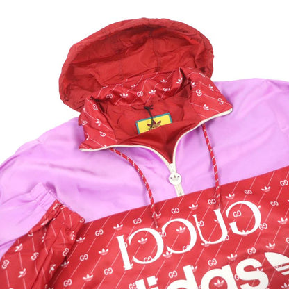Gucci Adidas 22AW 691429 Trefoil GG Logo Hooded Pullover Anorak Hoodie Blouson