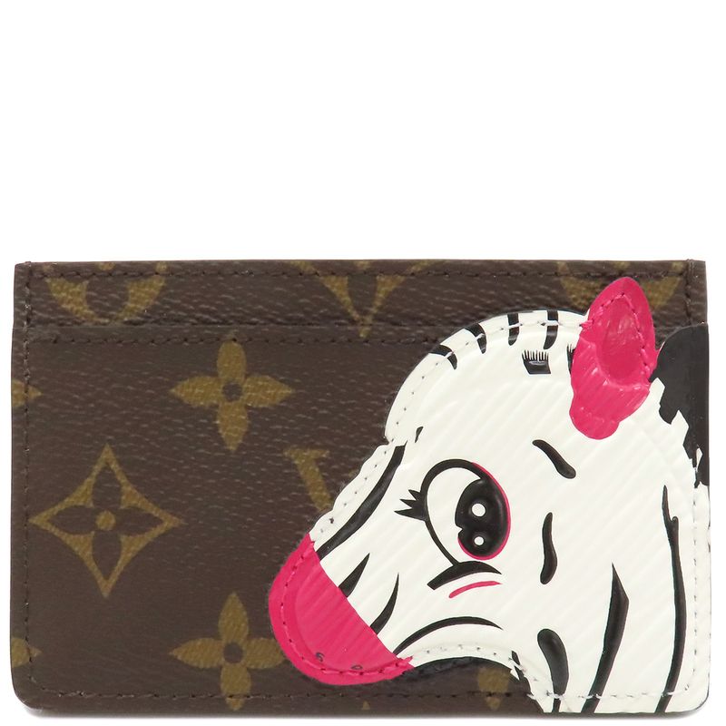 Louis Vuitton Card Case Porte Carte Surple Monogram Canvas Monogram × Green