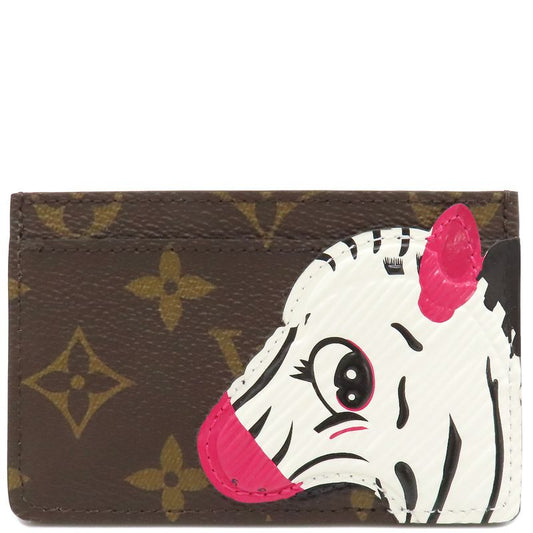 Louis Vuitton Card Case Porte Carte Surple Monogram Canvas Monogram × Green