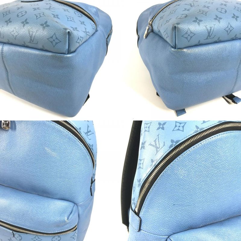 Louis Vuitton Backpack Sac Discovery Backpack PM M30747 Taiga Leather Denim Blue