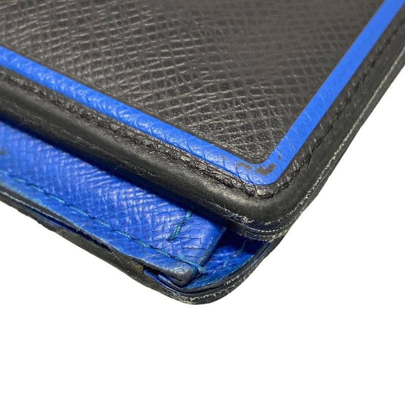 Louis Vuitton Taiga Portefeuille Blazer Long Wallet M63300 Noir Black Leather