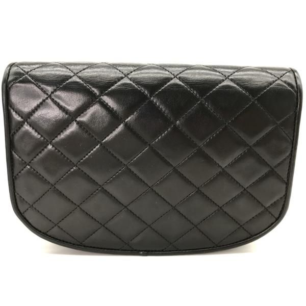 Chanel Quilted CC Logo Turnlock Limited Edition Chain Shoulder Bag Black