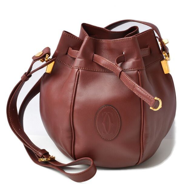 Cartier Shoulder Bag Must Line Cartier Vintage Drawstring Bag Crossbody Leather