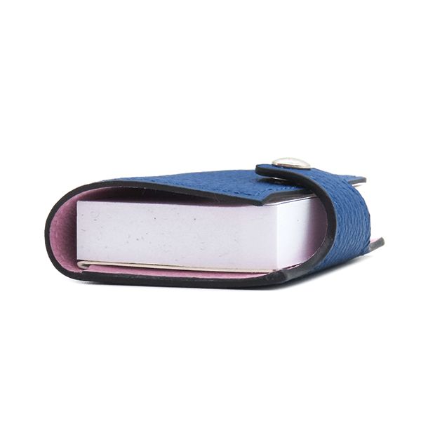 Hermes Bagcharm Ulysse Nano Verso Togo Vorsoft Blue France and Mauve Silvestre