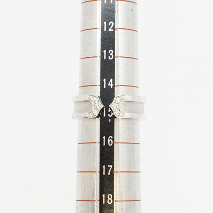 Cartier Ring C2 18K White Gold White Togo Old Diamond #55 Men Women Unisex