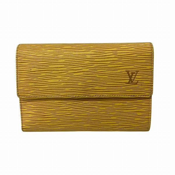 Louis Vuitton Epi Porte Trésor International M6228h Trifold Wallet With Card