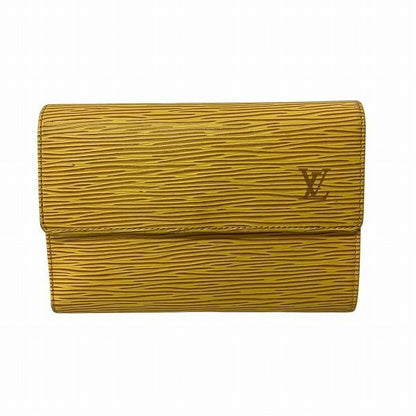 Louis Vuitton Epi Porte Trésor International M6228h Trifold Wallet With Card