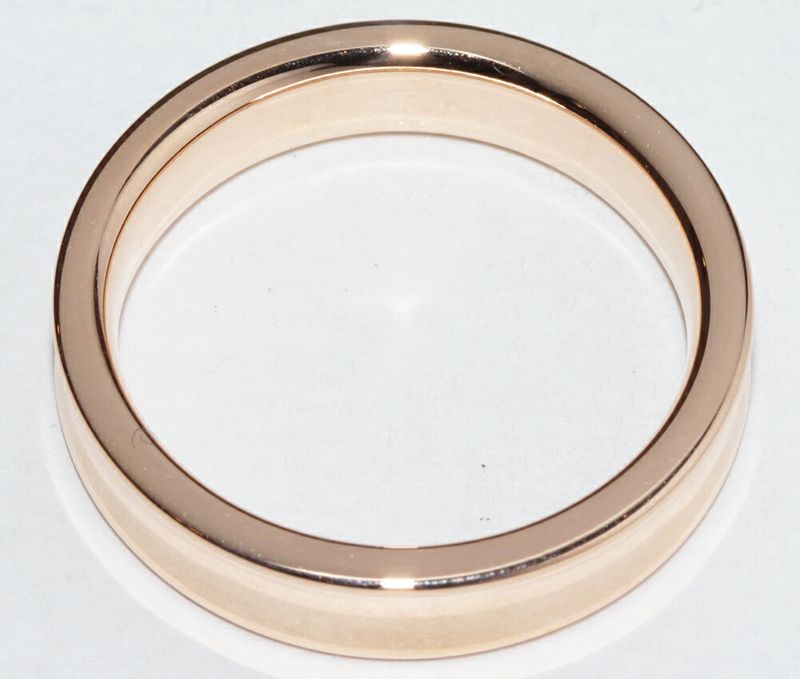 Tiffany & Co Ring 18K Pink Gold Diamond 2P 1837 Narrow Ring