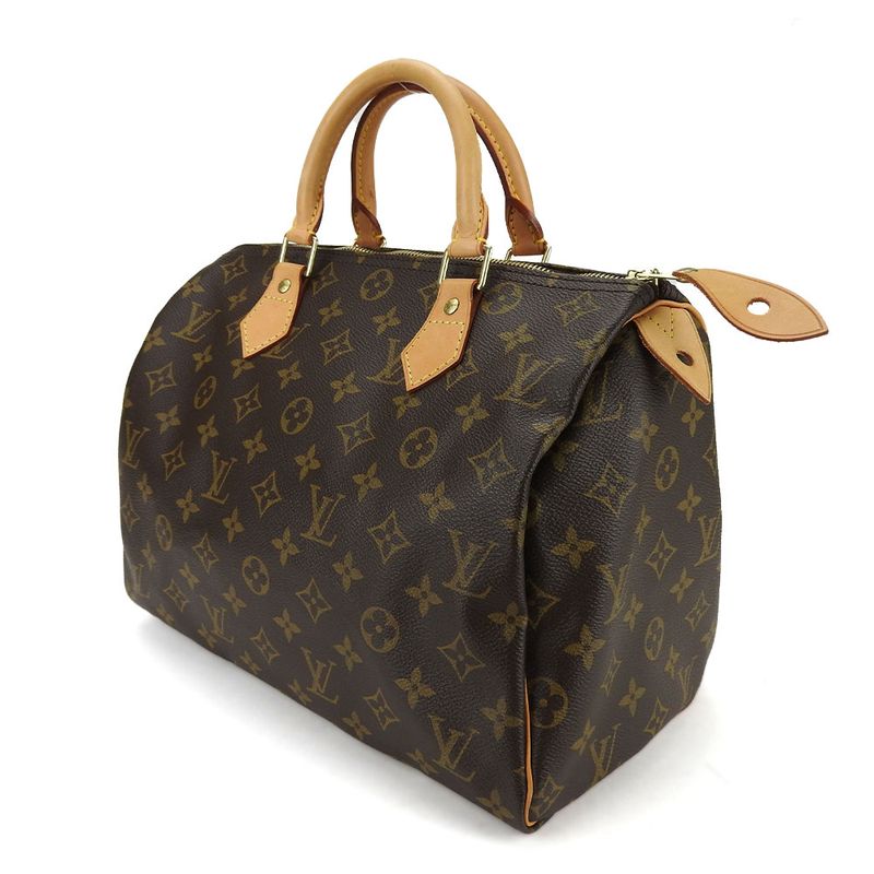 Louis Vuitton Speedy 30 Handbag Speedy 30 M41526 Monogram Brown Gold Hardware