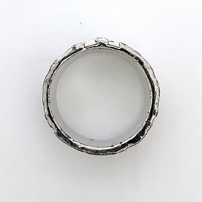 Christian Dior Ring Silver Pink White Trotter