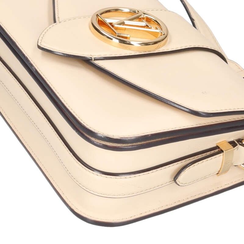 Louis Vuitton M55950 LV Pont Neuf Leather Shoulder Bag Women