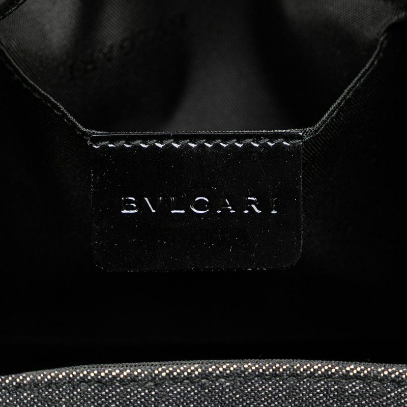 Bulgari Logomania Bee Zero One Black Indigo Denim Patent Leather Women's Bvlgari