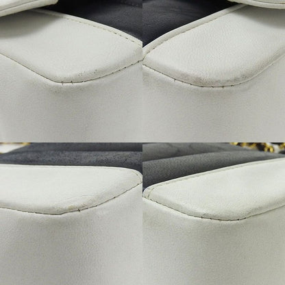 Chanel Chain Shoulder Bag Crossbody Mademoiselle 2nd Lambskinleather Leather