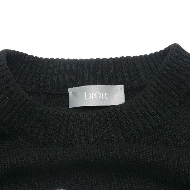 Dior Sean Stussy 20AW Cashmere Knit Size S Black