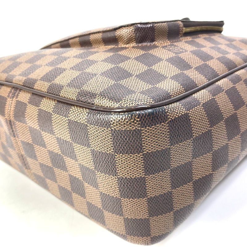 Louis Vuitton Shoulder Bag Olaf MM N41441 Damier Canvas Ebène Brown
