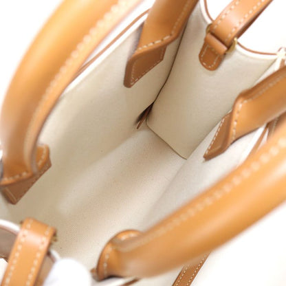 Celine Mini Vertical Cabas Handbag Canvas Calf Womens