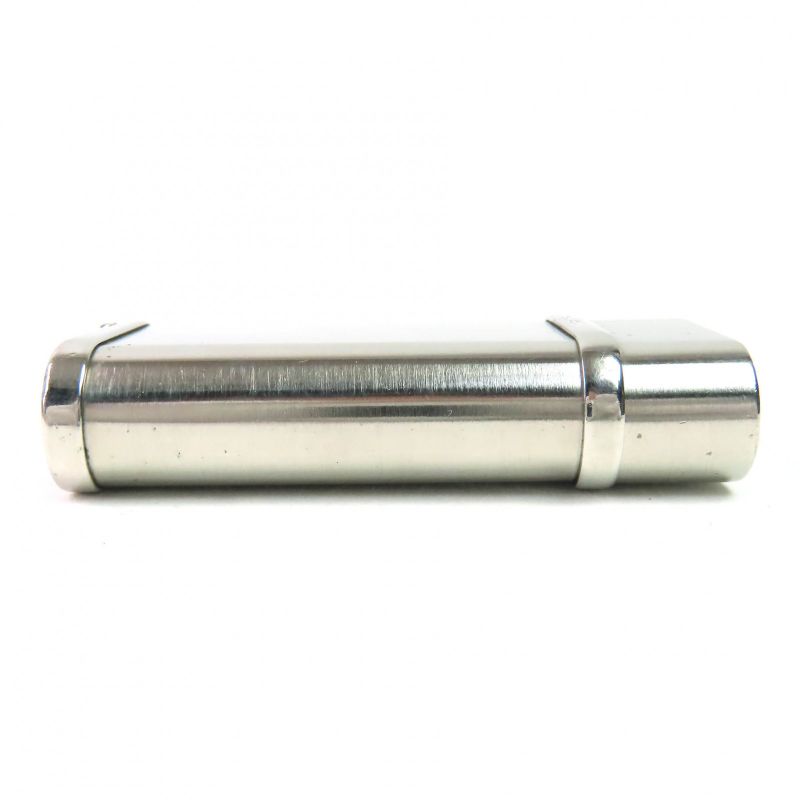 Cartier Godron Hairline Logo Engraved Oval Roller Type Gas Lighter