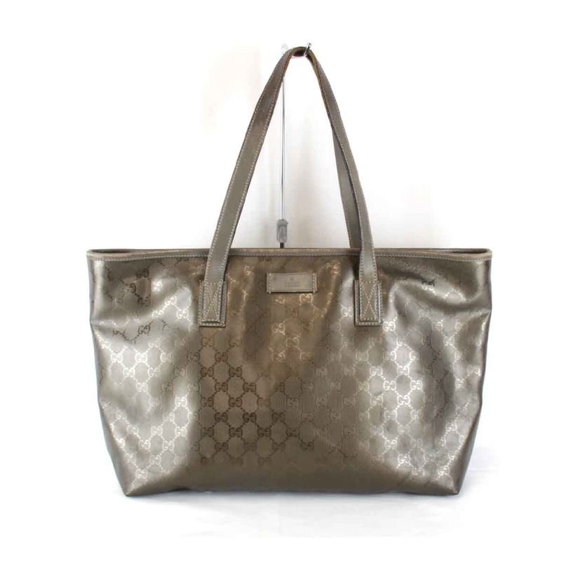 Gucci 211137 212792 Tote Bag GG Imprime Gold