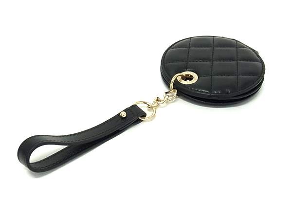 Chanel Coco Mark Matelasse Lambskin Name Tag Bag Charm Women's