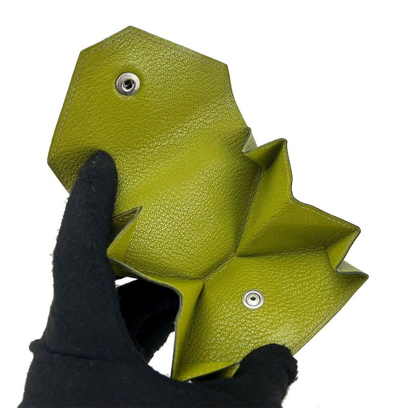 Hermescoin Case Coin Pursele Van Cattle□f Engraveddouble Facedouble Sided