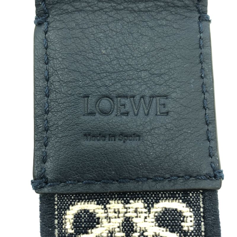 Loewe - Anagram Jacquard Belt - Unisex - Beige Navy - Men's
