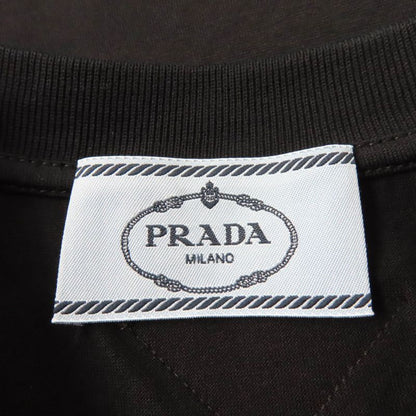 Prada 2020 35838 100% Cotton Triangle Patch Logo Print Short Sleeve T-shirt