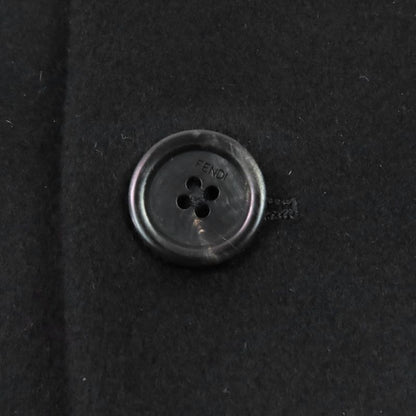 Fendi 2019 Fj0562 100% Cashmere Lining FF Logo And Zucca Pattern Logo Buttons