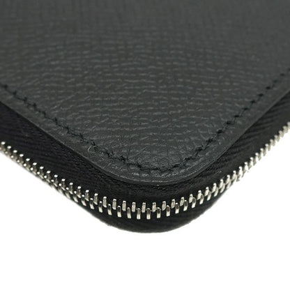 Hermes Long Azap Long Silk Quin Vaux Epson Black Silver Hardware Unused Black