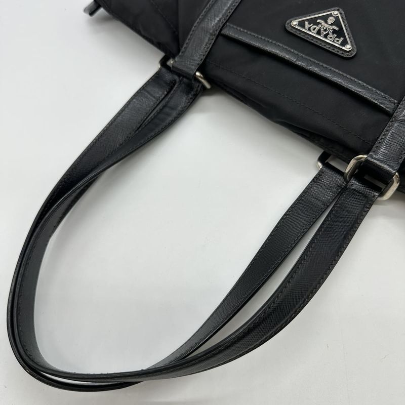 Prada Handbag Tote Bag Black Nylon Women Men Fashion  Gift