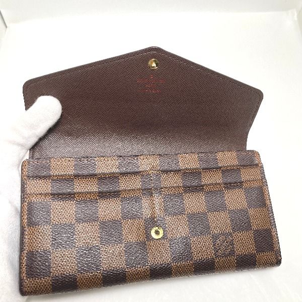 Louis Vuitton N63209 Damier Round Zipper Portefeuille Sarah