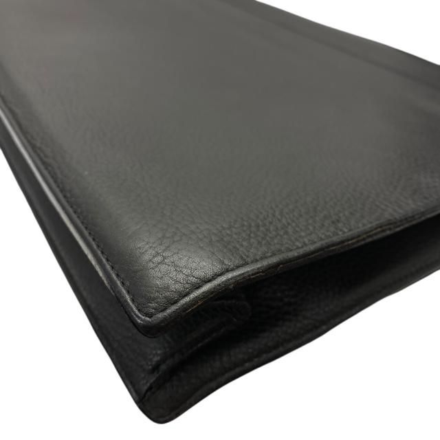 Cartier Pasha Deux Business Bag Briefcase Handbag Calfskin Black