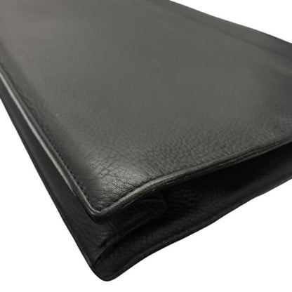 Cartier Pasha Deux Business Bag Briefcase Handbag Calfskin Black