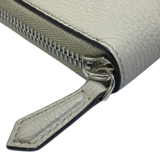 Fendi 7m0210 Wallet Long Wallet Long Round Zipper Leather Graige
