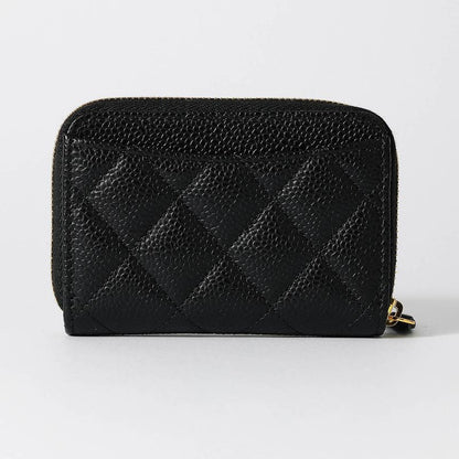 Chanel Coin Case Classic ZIP COIN Purse Black
