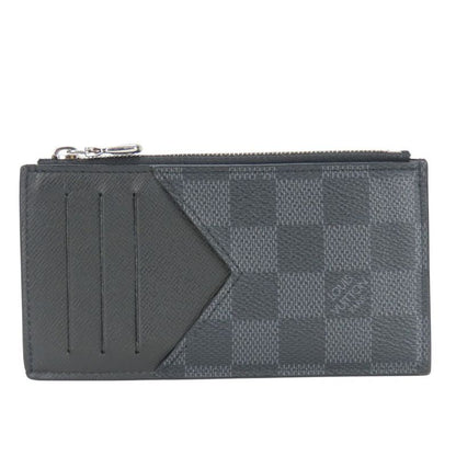 Louis Vuitton Card Case Coin Card Holder N64038 Damier Graphite Black Gray