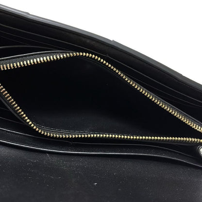 Bottega Veneta Cassette Large Flap Wallet 814661 Vcqc4 8425 Black Lambskin