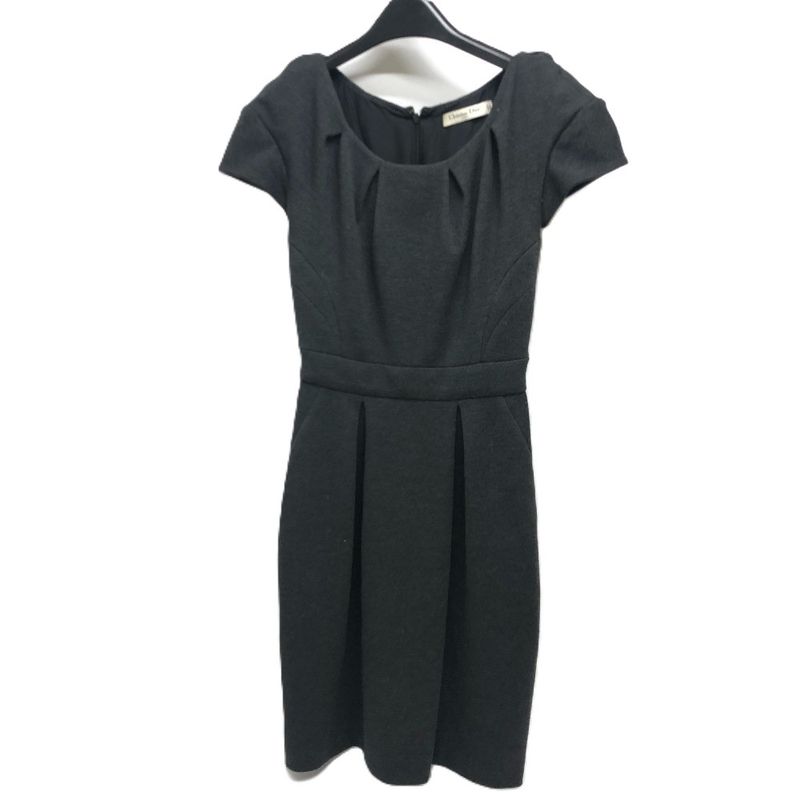 Christian DIOR Dress 7a12066010 Wool Gray