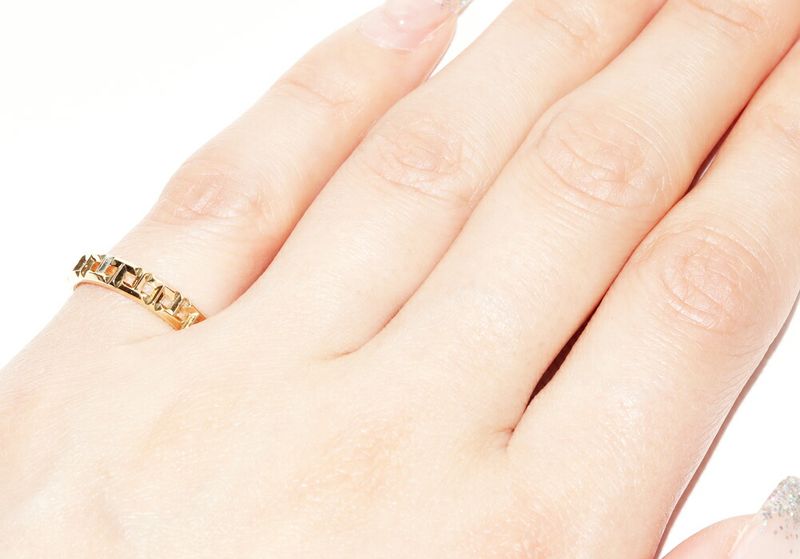 Tiffany & Co Ring 18K Yellow Gold T True Narrow Ring Width 35mm (014in)